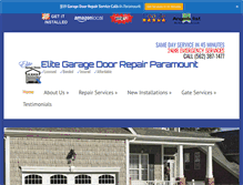 Tablet Screenshot of garagedoorrepairparamount.us